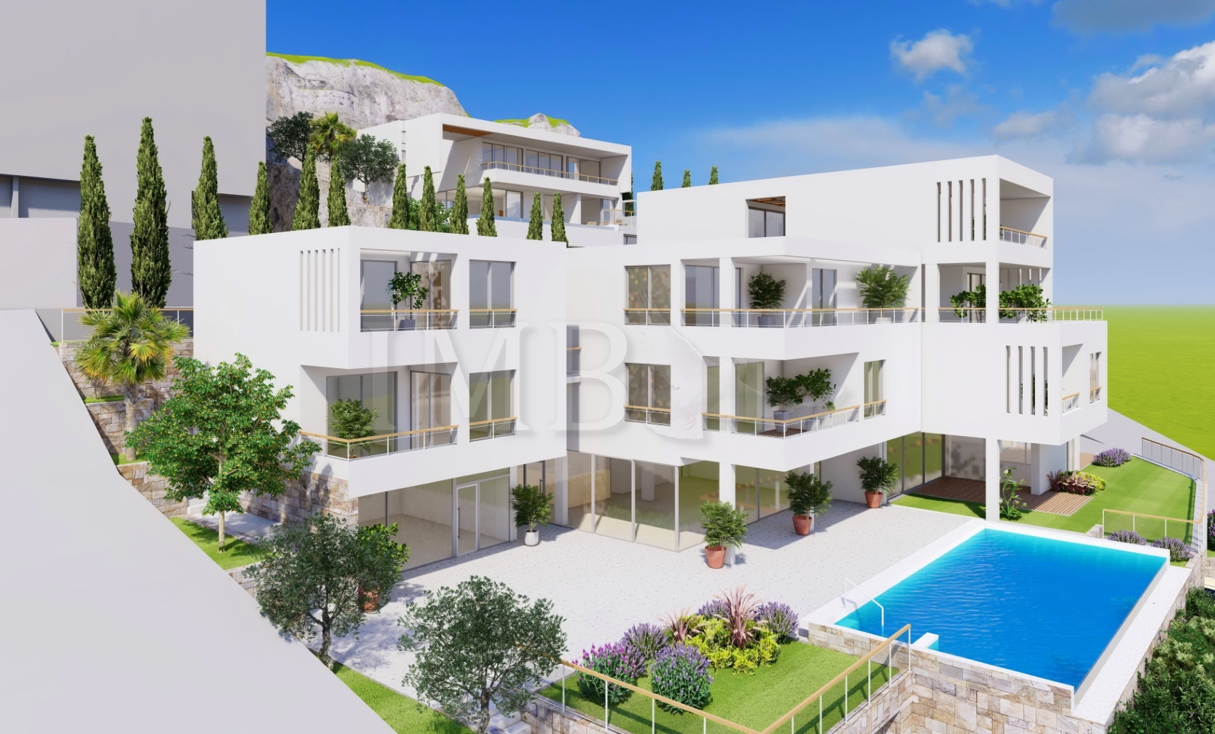 IMPOZANTNA MODERNA VILA PORED LUKSUZNOG POSLOVNO STAMBENOG MEDICINSKOG RESORTA, TROGIR - SEGET DONJI 