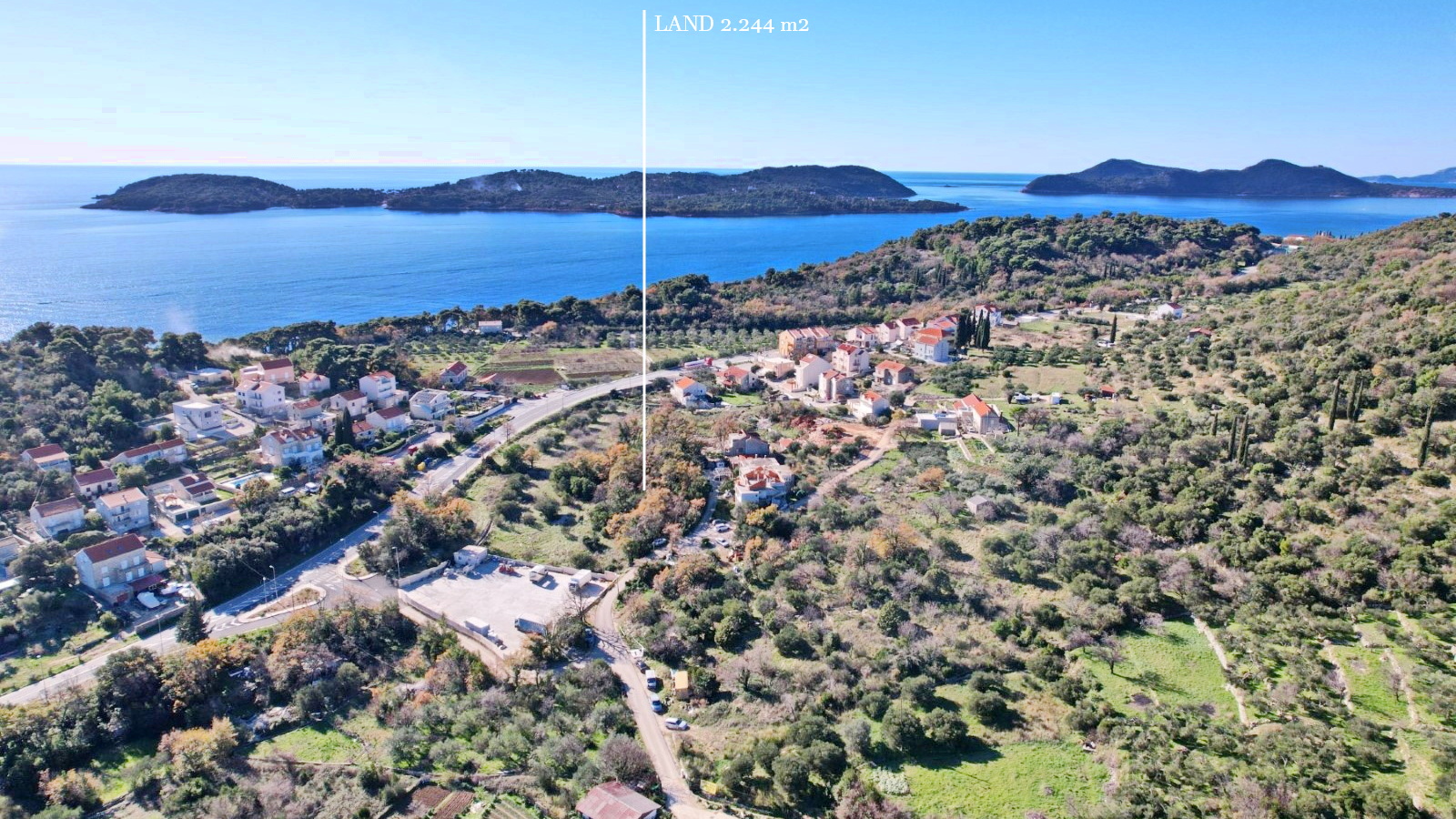 EKSKLUZIVNA PRODAJA! GRAĐEVINSKO ZEMLJIŠTE 2.244 m2 | Atraktivno | Dubrovnik - Zaton