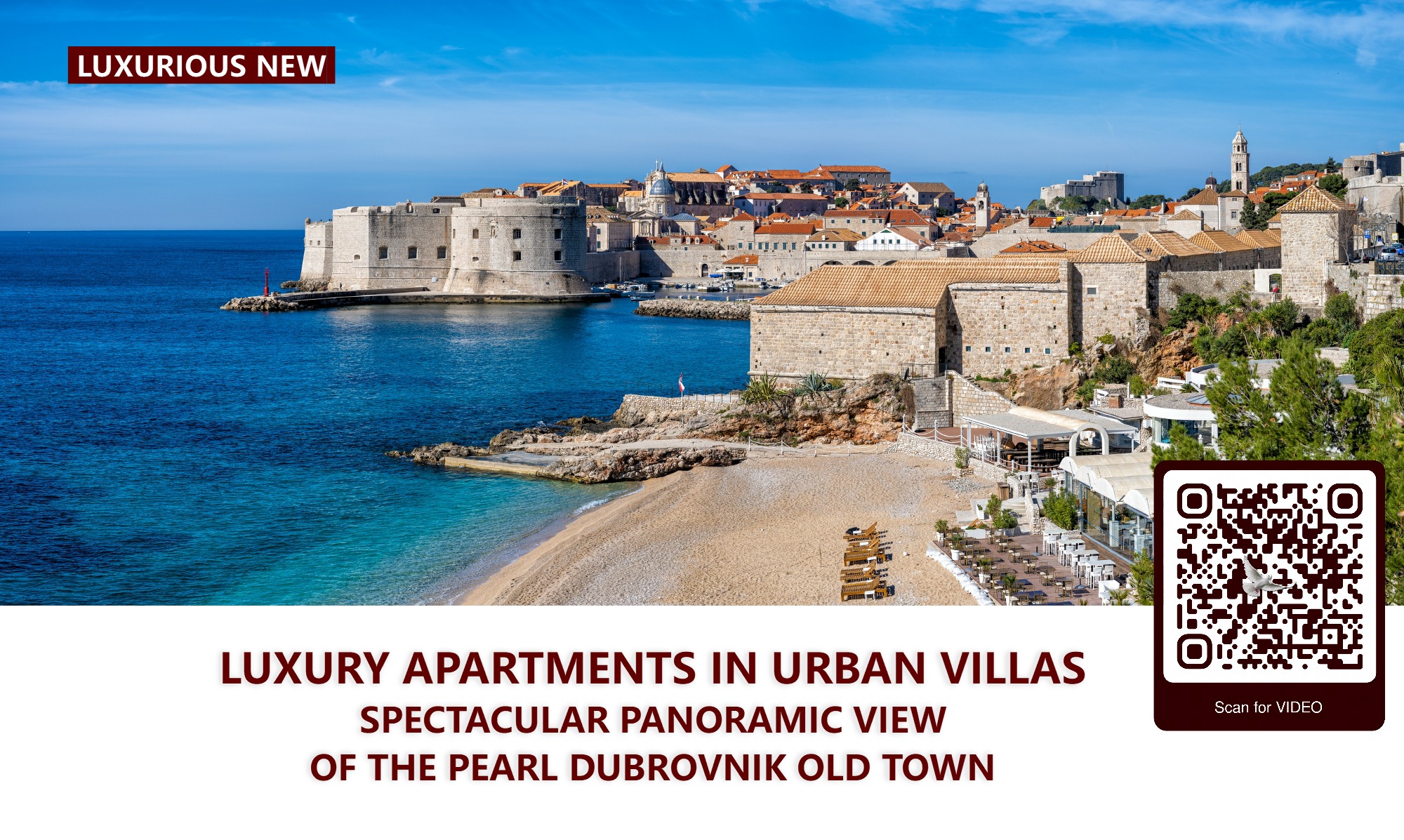 LUKSUZNI PENTHOUSE 217 M2 | 3 SS | SPEKTAKULARAN PANORAMSKI POGLED NA POVIJESNI DUBROVNIK I MORE - Ekskluzivna prodaja IMB